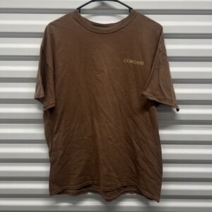 Cordani T Shirt Size M Mens‎ Brown Graphic Italian Handmade Shoes Artisan Promo
